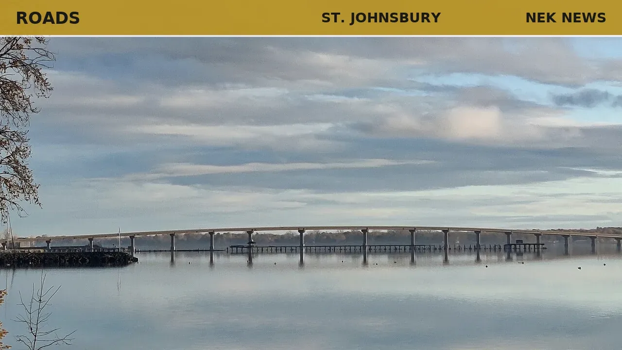 Power lines down on US Route 2 in St. Johnsbury