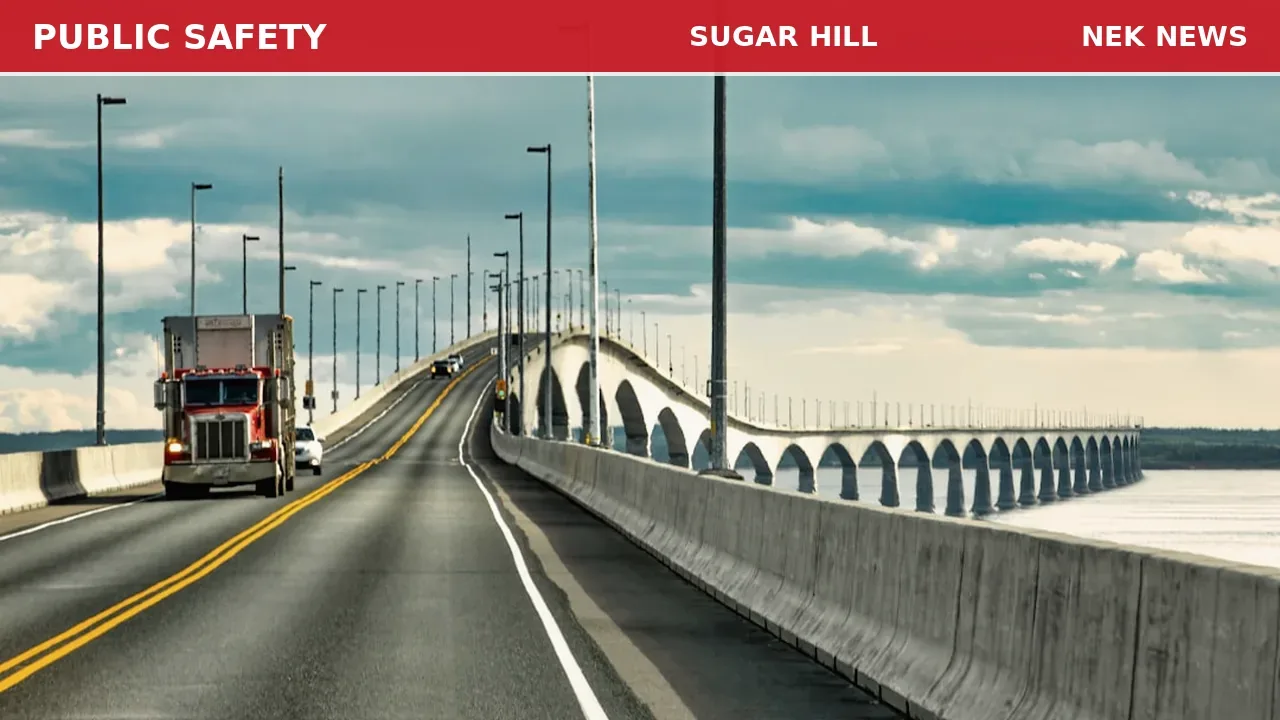 Trucks Off Course in Crane Hill Bridge Delivery