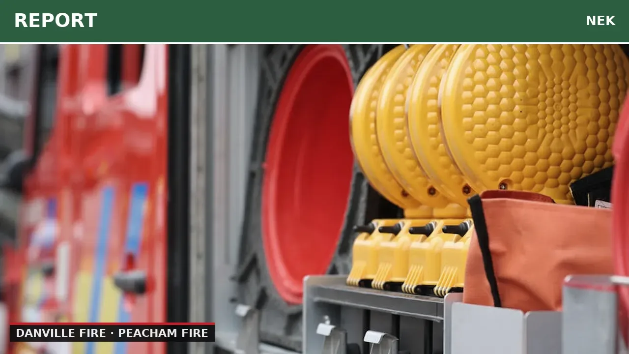 Fire Alarm for Vehicle in Garage on North Danville Road