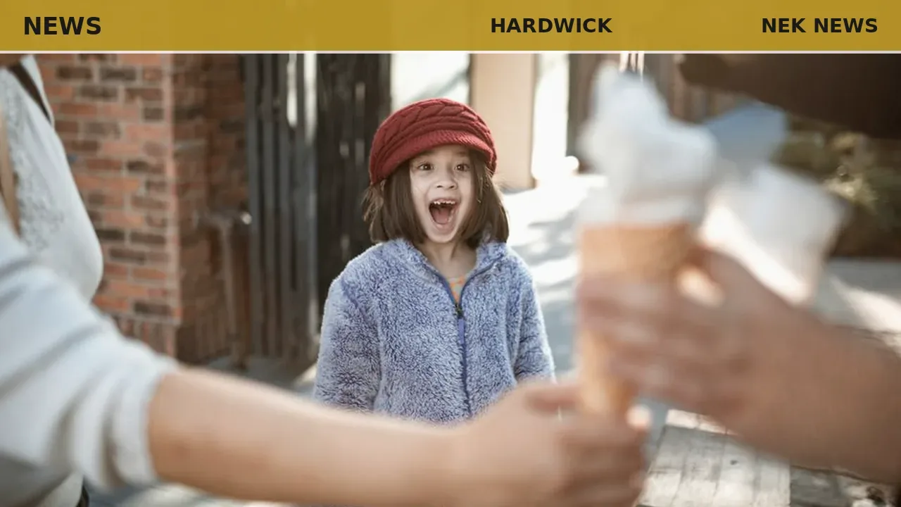 Hardwick family marks last day of school with ice cream walk