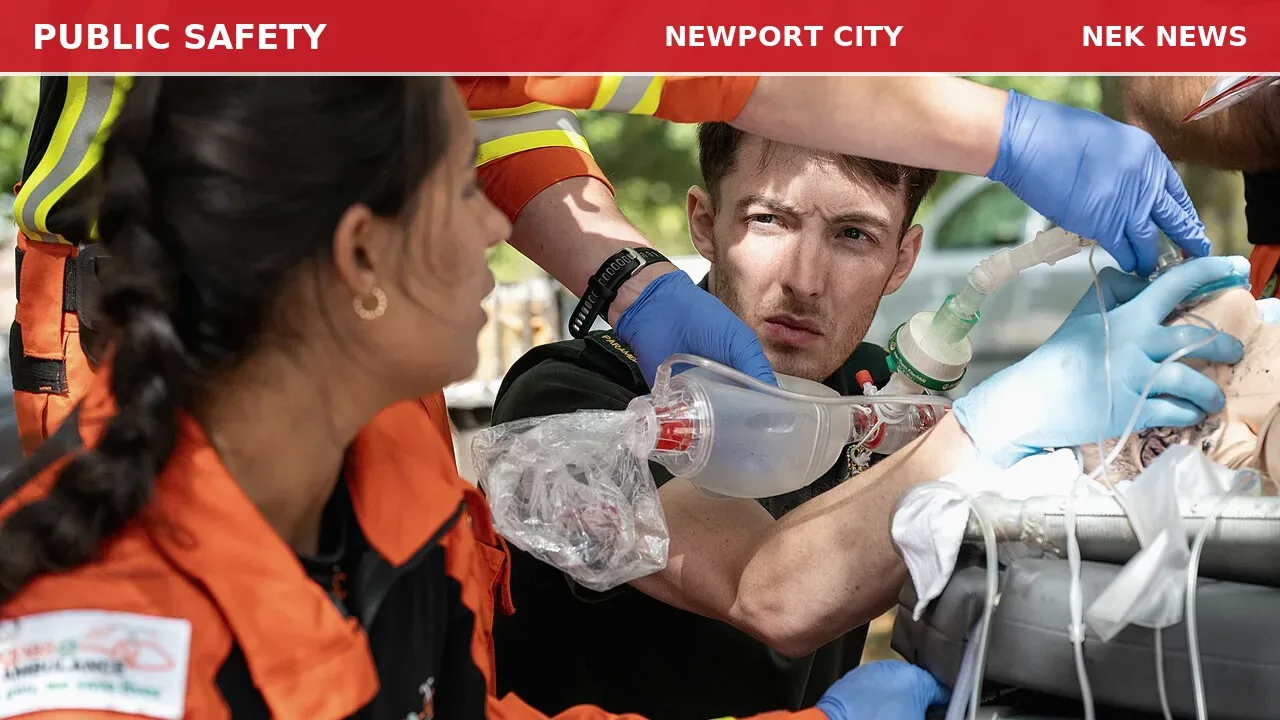 Person Falls on 3rd Street in Newport City