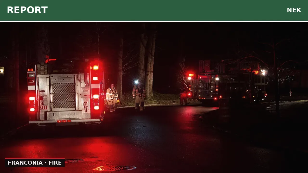 Fire alarm at 28 and 32 Academy Street in Franconia