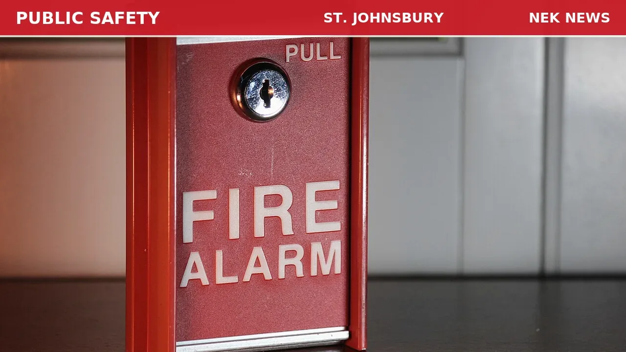 Fire Alarm at 60 Charles Street in St. Johnsbury