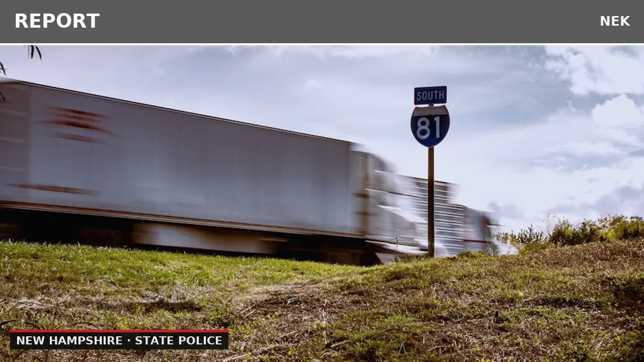 Disabled vehicle on I-93 near Franconia Notch