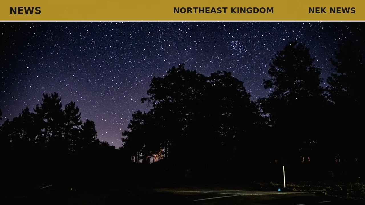 Rick Desrochers captures Milky Way over Northeast Kingdom treeline