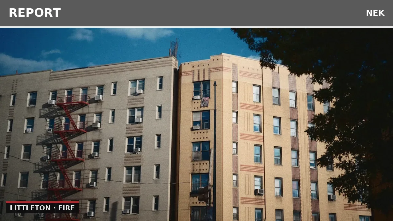 Fire alarm reported at apartment building in Littleton