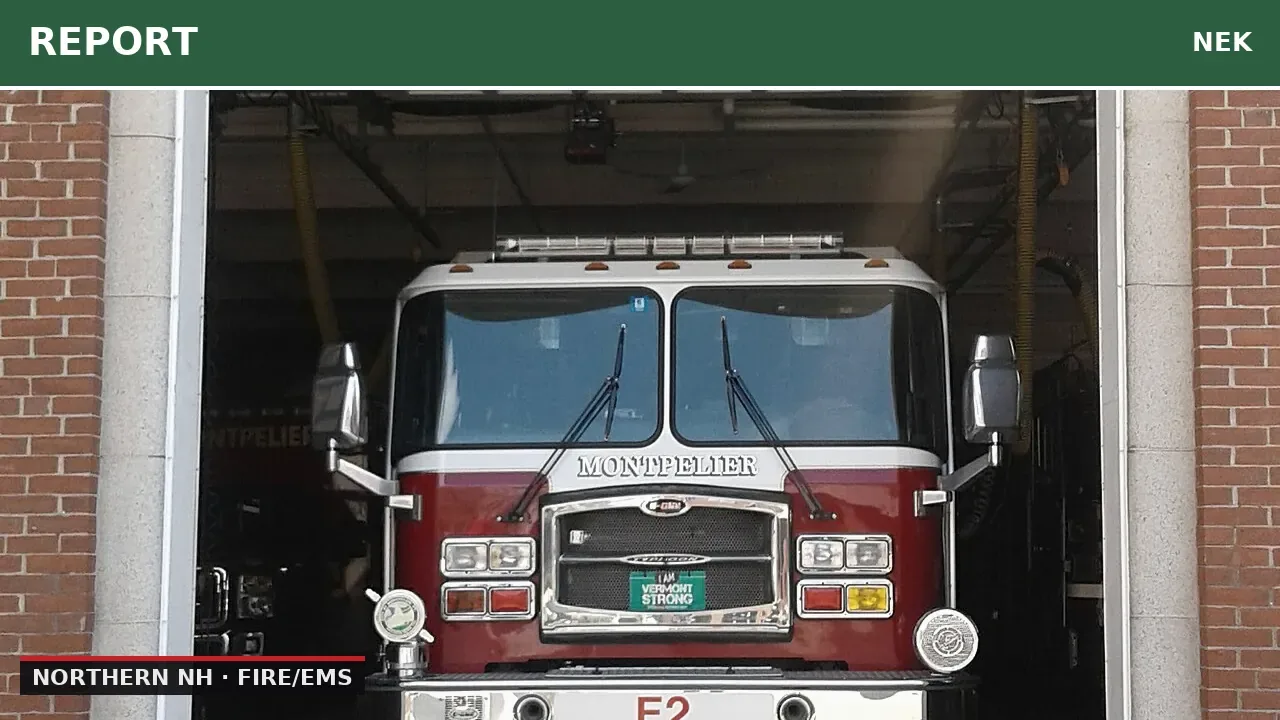 Vehicle fire reported in Northern New Hampshire
