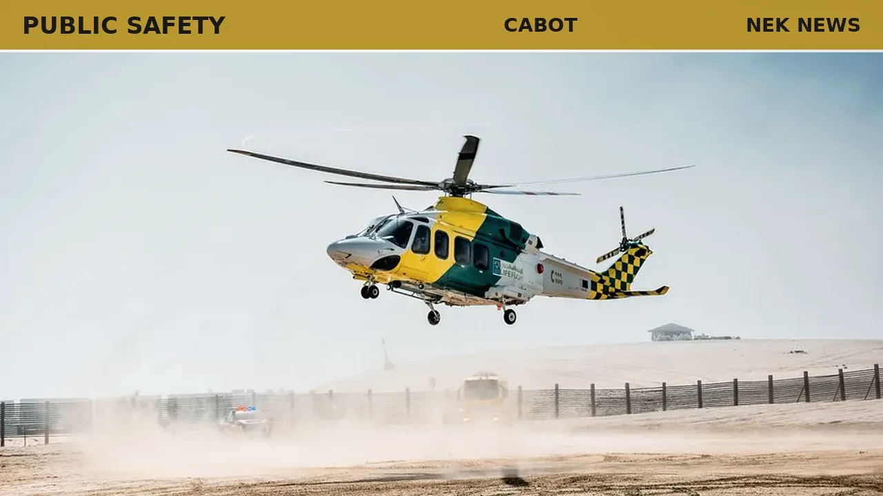 Cabot Fire Department trains with DHART on air ambulance procedures