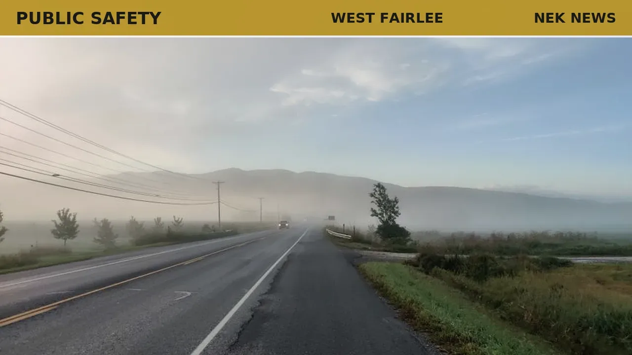 West Fairlee crash results in citations for no license, lane violation