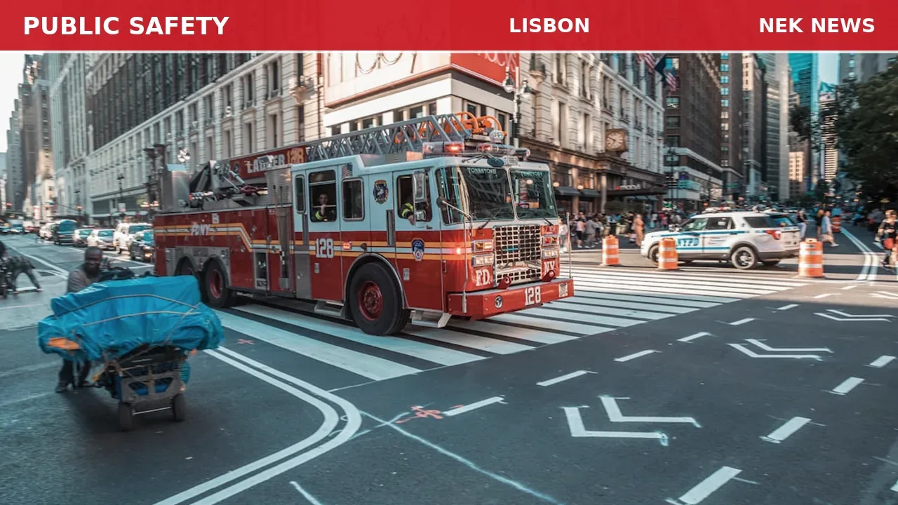 Medical Emergency on School Street in Lisbon