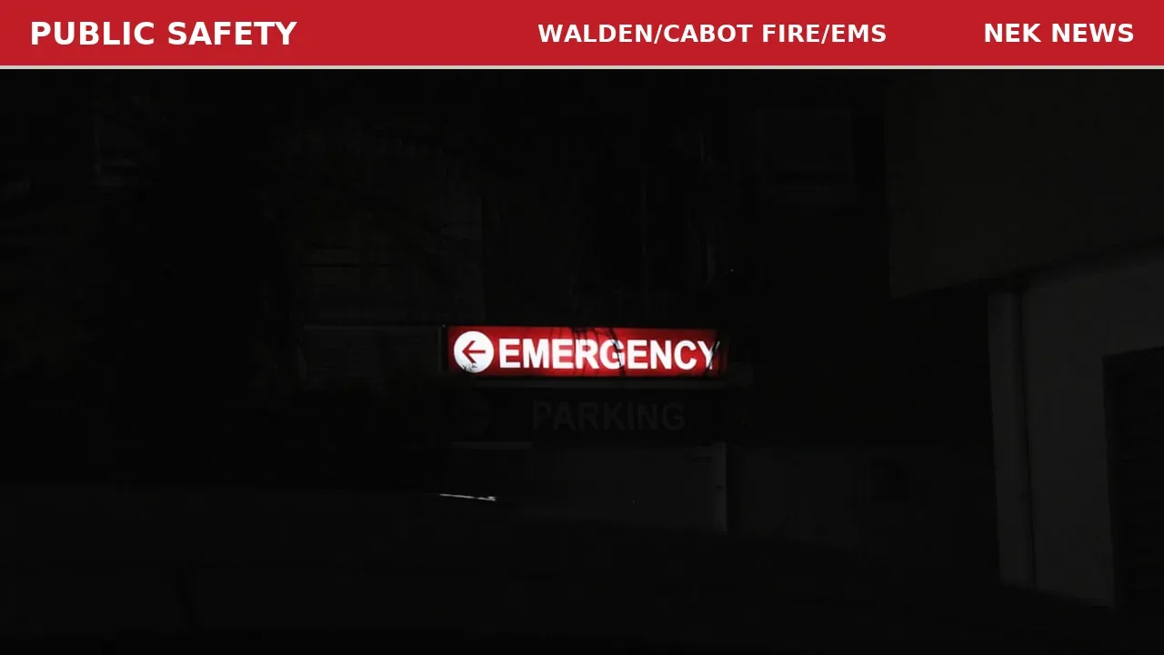 Active Seizure Medical Call in Walden/Cabot Area