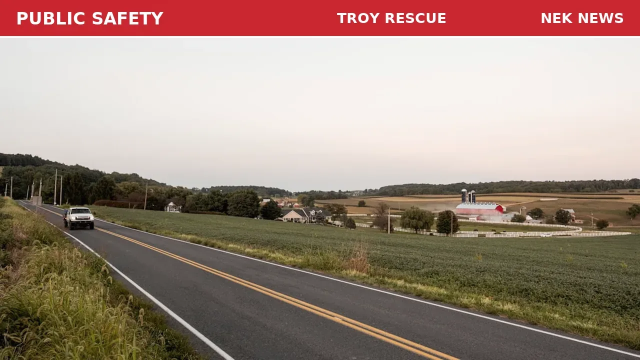 61-year-old female falls on Route 101 in Troy