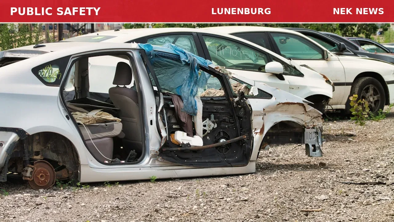 Single Car Crash with Injury on West Lunenburg Road