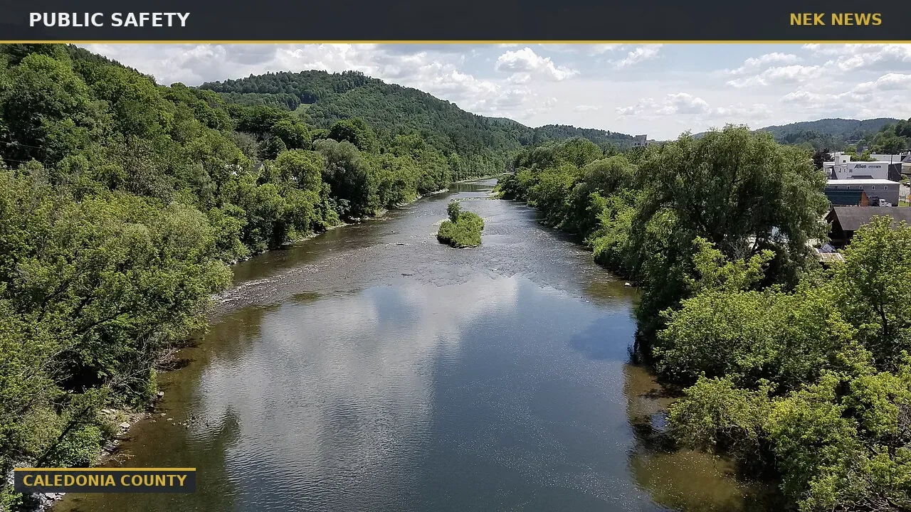Passumpsic River reaches action stage near Passumpsic