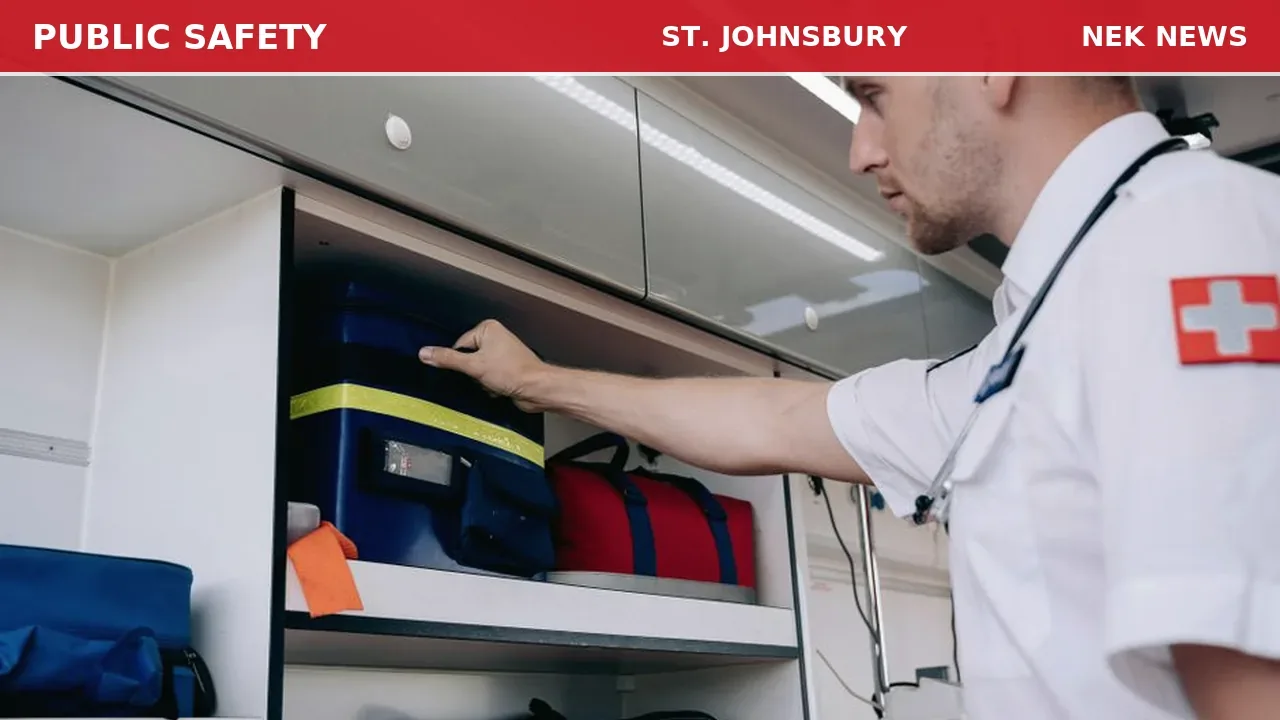 Elderly Female Down, Medical Call in St. Johnsbury