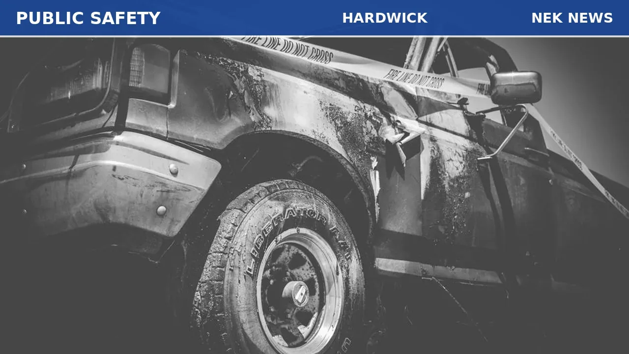 Truck crashes into South Main Street building in Hardwick