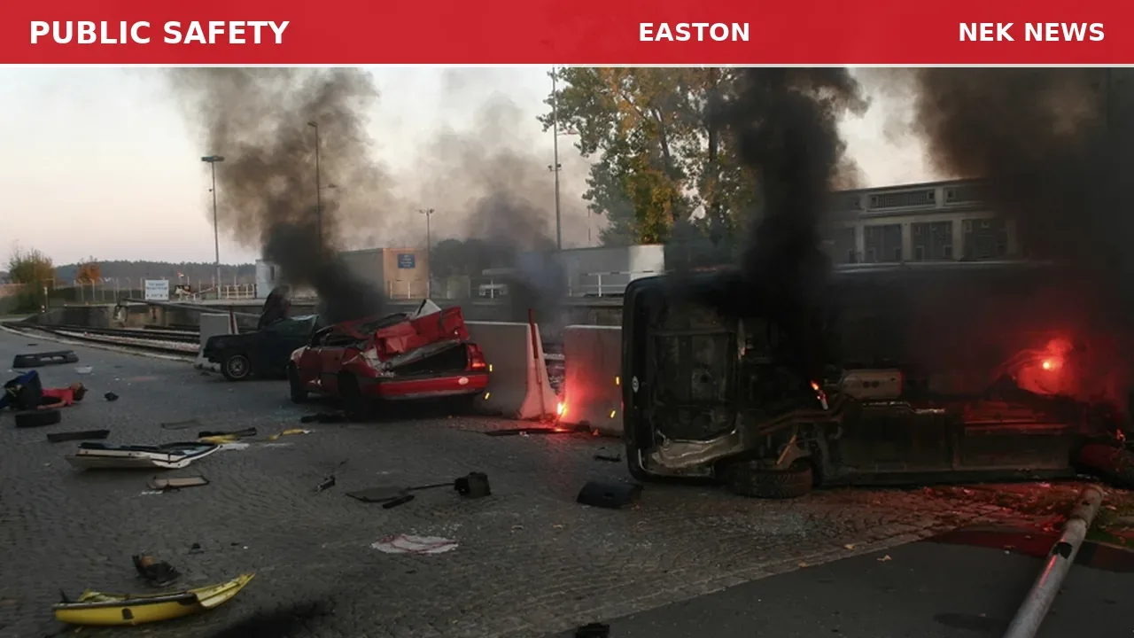 Motor Vehicle Crash with Tree on Easton Valley Road