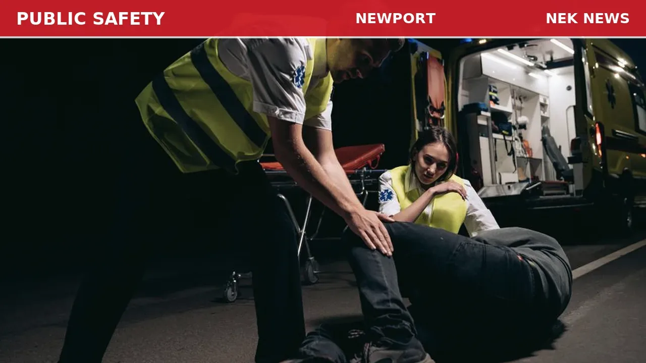 78-Year-Old Male Falls Outside, Possible Elbow Injury on West Street