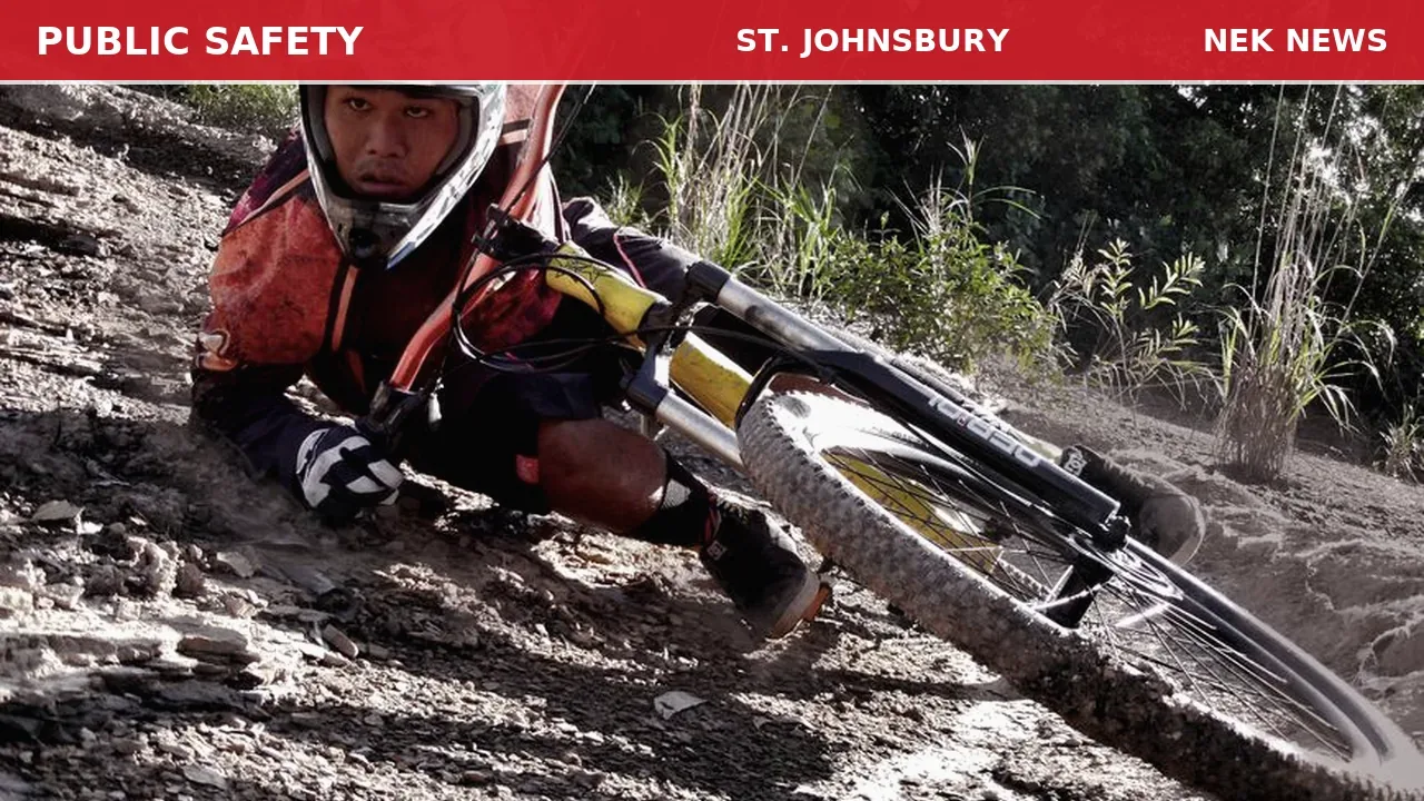 Mountain Bike Accident on Sherburne Lodge Road in Burke