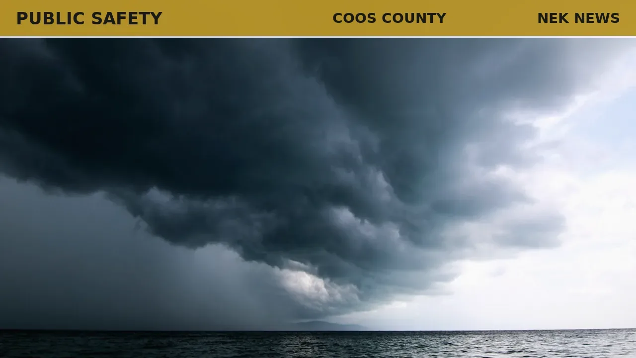 Severe Thunderstorm Warning for Coos County