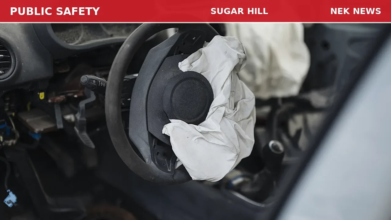 Vehicle vs Deer Crash on I-93 in Sugar Hill