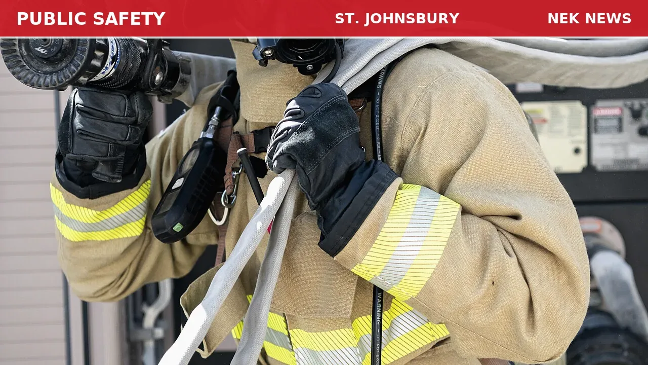 Small Fire Under Bridge on Main Street in St. Johnsbury