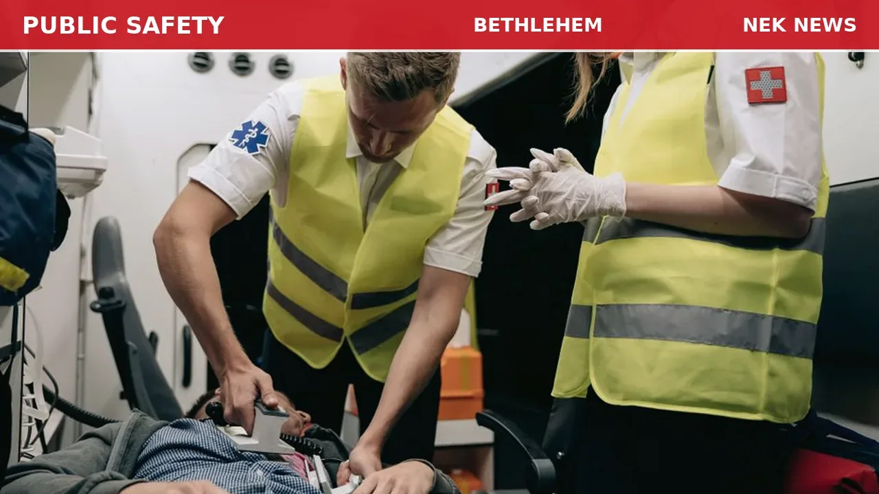 Female CPR in Progress in Bethlehem