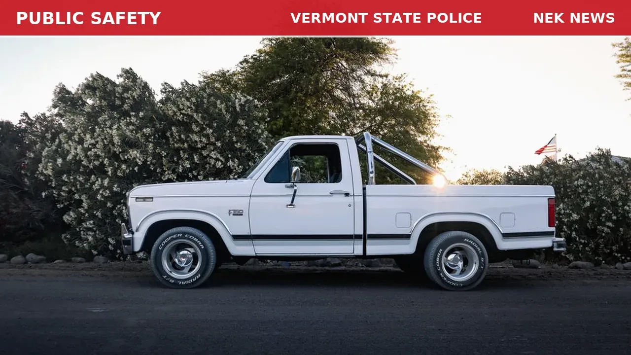 Erratic White Pickup Truck on Route 5 in Troy
