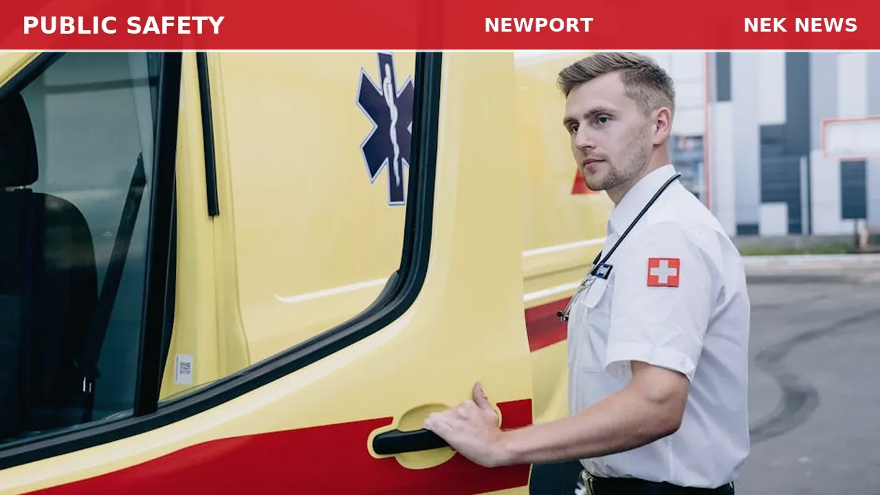 Medical Call for Female with Difficulty Breathing at Park in Newport
