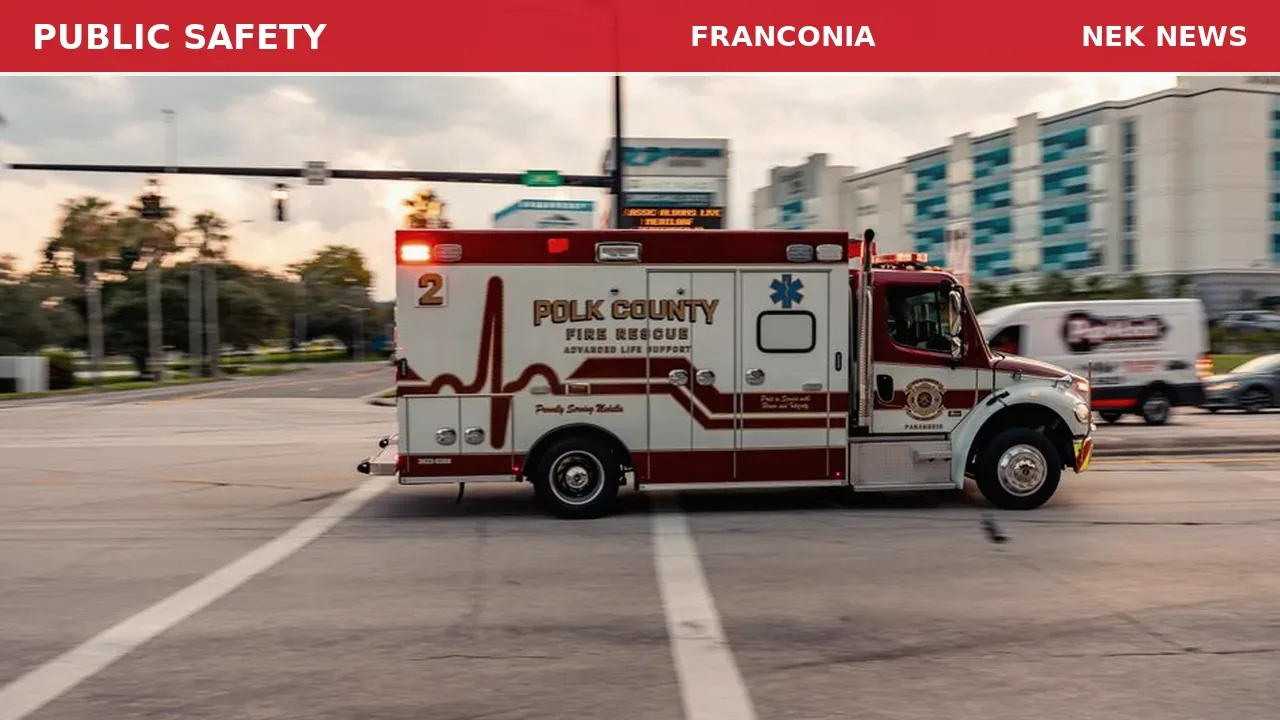 Medical Call for Abdominal Pain on Harvard Street in Franconia