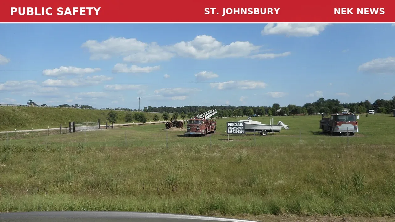 Residence Fire on Route 2 Near St. Johnsbury