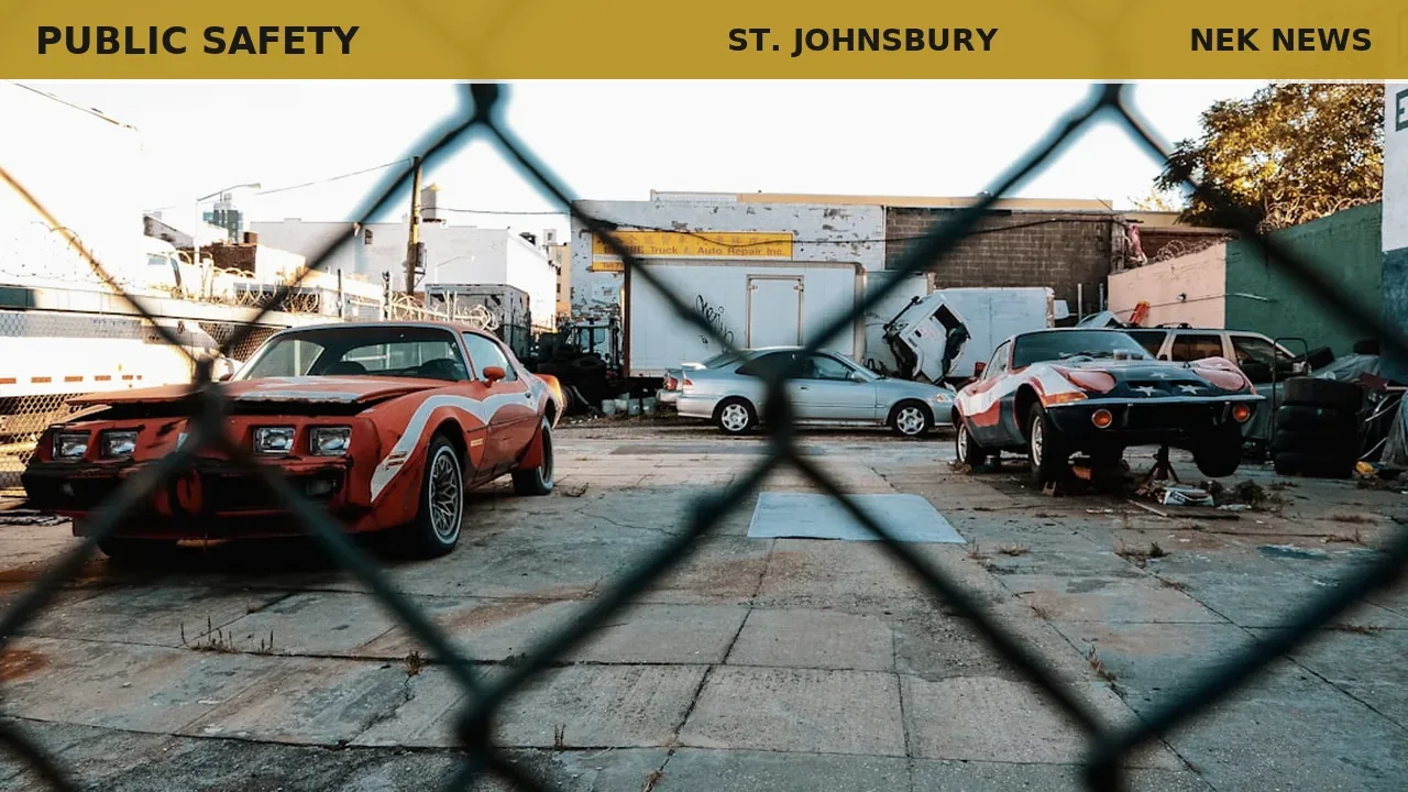 Speeding truck crashes into St. Johnsbury garage