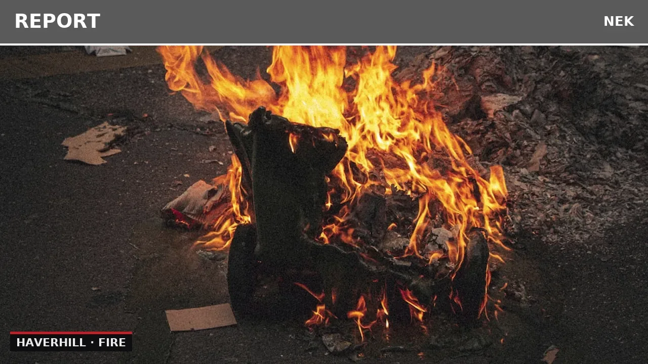 Illegal burn reported on Wild Ammonoosuc Road in Haverhill