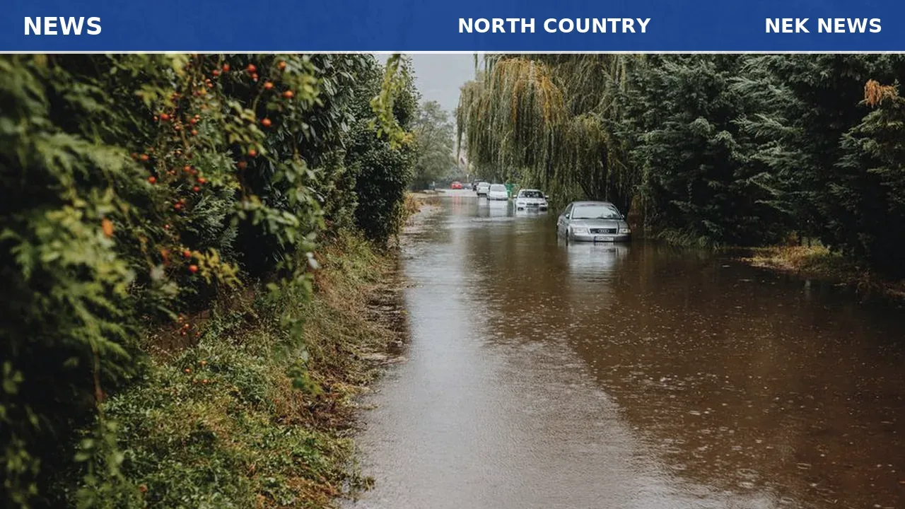 Flash flood watch issued for parts of Vermont, North Country