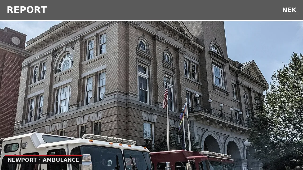 Newport Ambulance Transports Patient to North Country Hospital