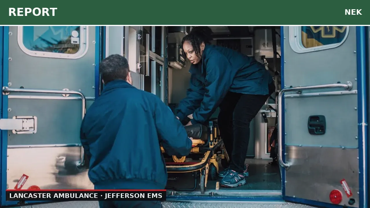 Elderly woman transported after medical call in Jefferson