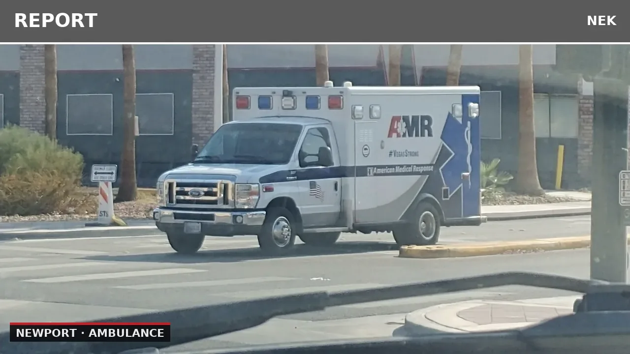 Newport Ambulance Responds to Lift Assist on Main Street