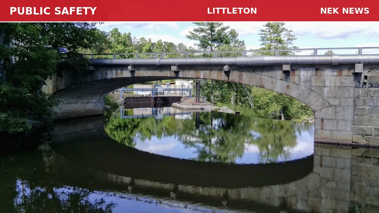 Man Standing on Bridge at Twin River Campground
