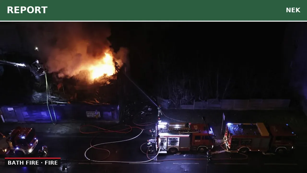 Wires down spark grass fire on Westview Road in Bath