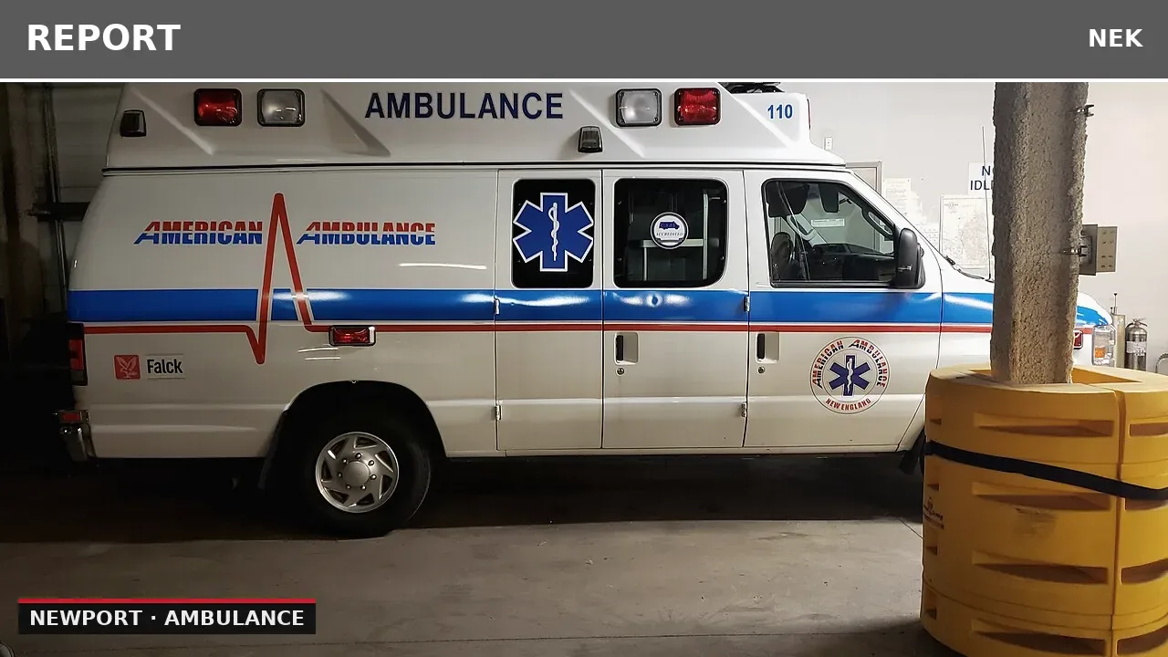 Newport Ambulance Responds to Lift Assist in Newport Town